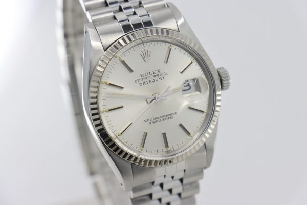 Rolex Datejust 16014 Silver Stick Dial Jubilee Band 36mm Fluted Bezel Circa - Image 9