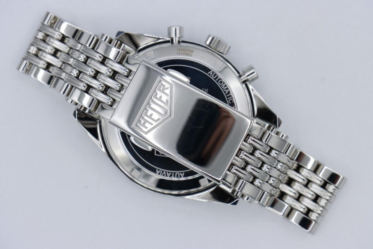 TAG Heuer Autavia Heritage CBE2111 Silver Dial Chronograph Limited Edition - Image 4