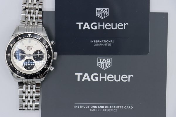 TAG Heuer Autavia Heritage CBE2111 Silver Dial Chronograph Limited Edition - Image 9