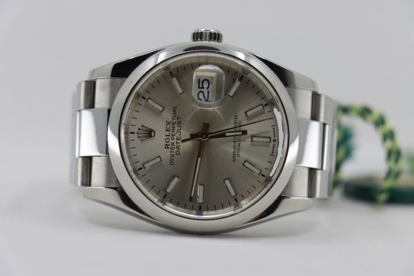 Rolex Datejust 36 126200 Silver Index Dial Oyster Band Smooth Bezel Box & Papers - Image 6