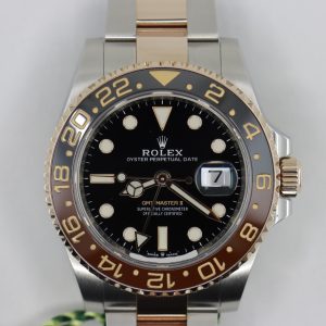 Rolex GMT-Master II 126711CHNR Root Beer Two-Tone Everose Box & Papers Year 2018