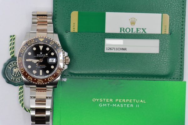 Rolex GMT-Master II 126711CHNR Root Beer Two-Tone Everose Box & Papers Year 2018 - Image 10