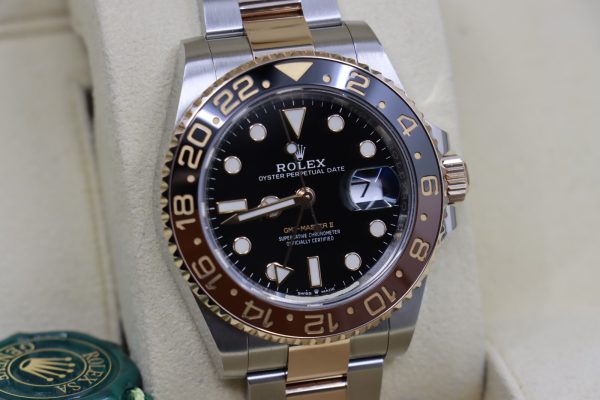 Rolex GMT-Master II 126711CHNR Root Beer Two-Tone Everose Box & Papers Year 2018 - Image 12