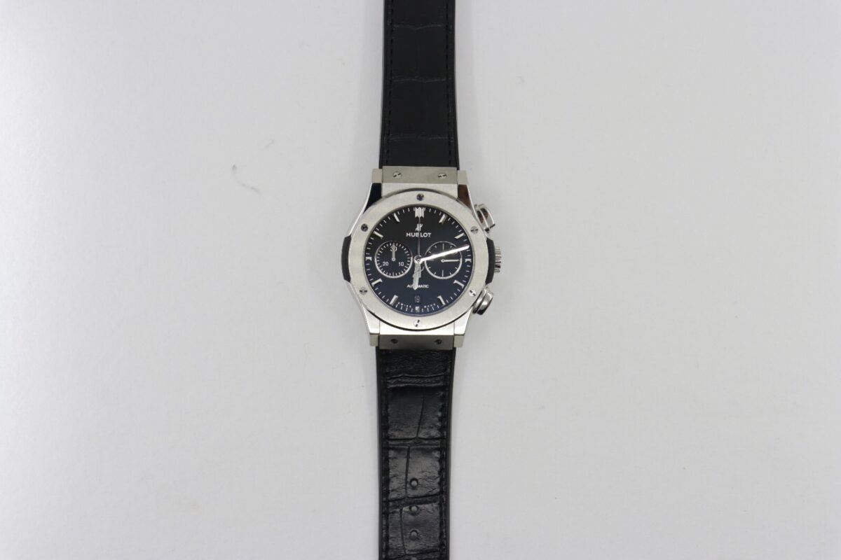 Hublot Classic Fusion Chronograph 541.NX.1171.LR Black Dial Leather Strap 2019 - Image 3