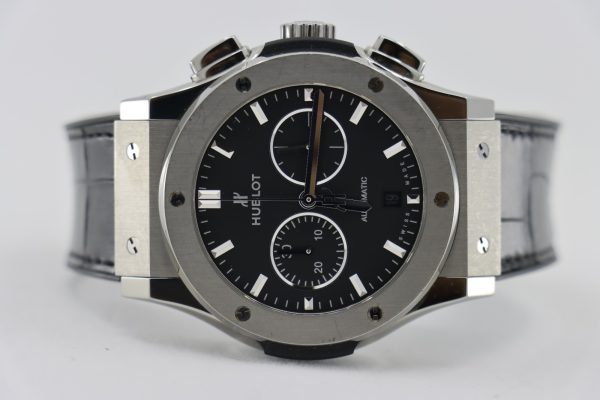 Hublot Classic Fusion Chronograph 541.NX.1171.LR Black Dial Leather Strap 2019 - Image 5
