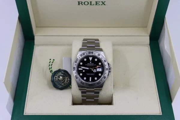 Rolex Explorer II 226570 Black Dial 42mm Oyster Band Box & Papers Year 2022 - Image 9