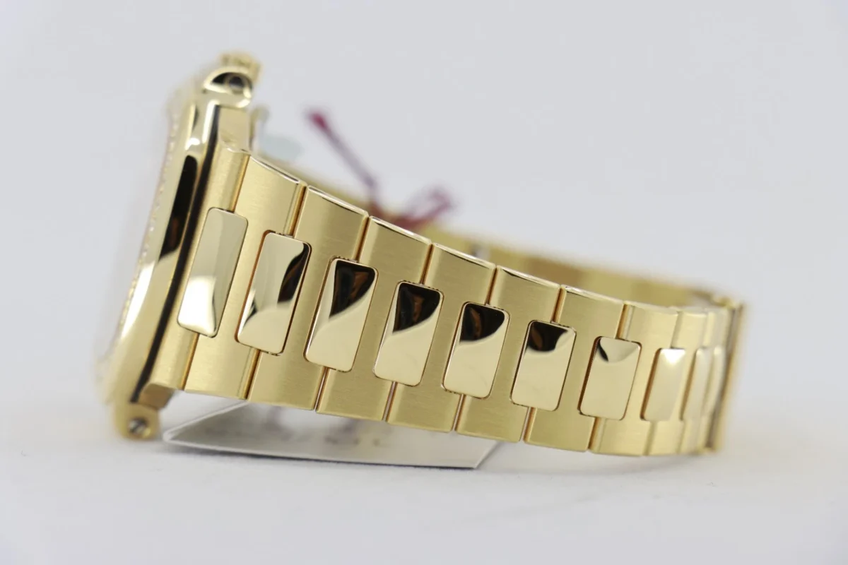 Patek Philippe Nautilus 3800/103 Pave Diamond & Sapphire Dial Circa 1984