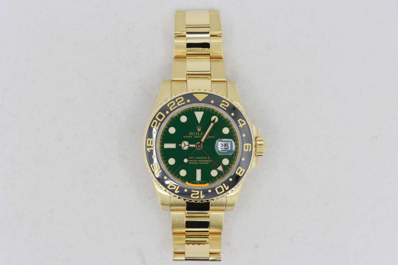 Rolex GMT-Master II 116718LN Green Dial Black Bezel 18K Oyster Band Circa 2008 - Image 2