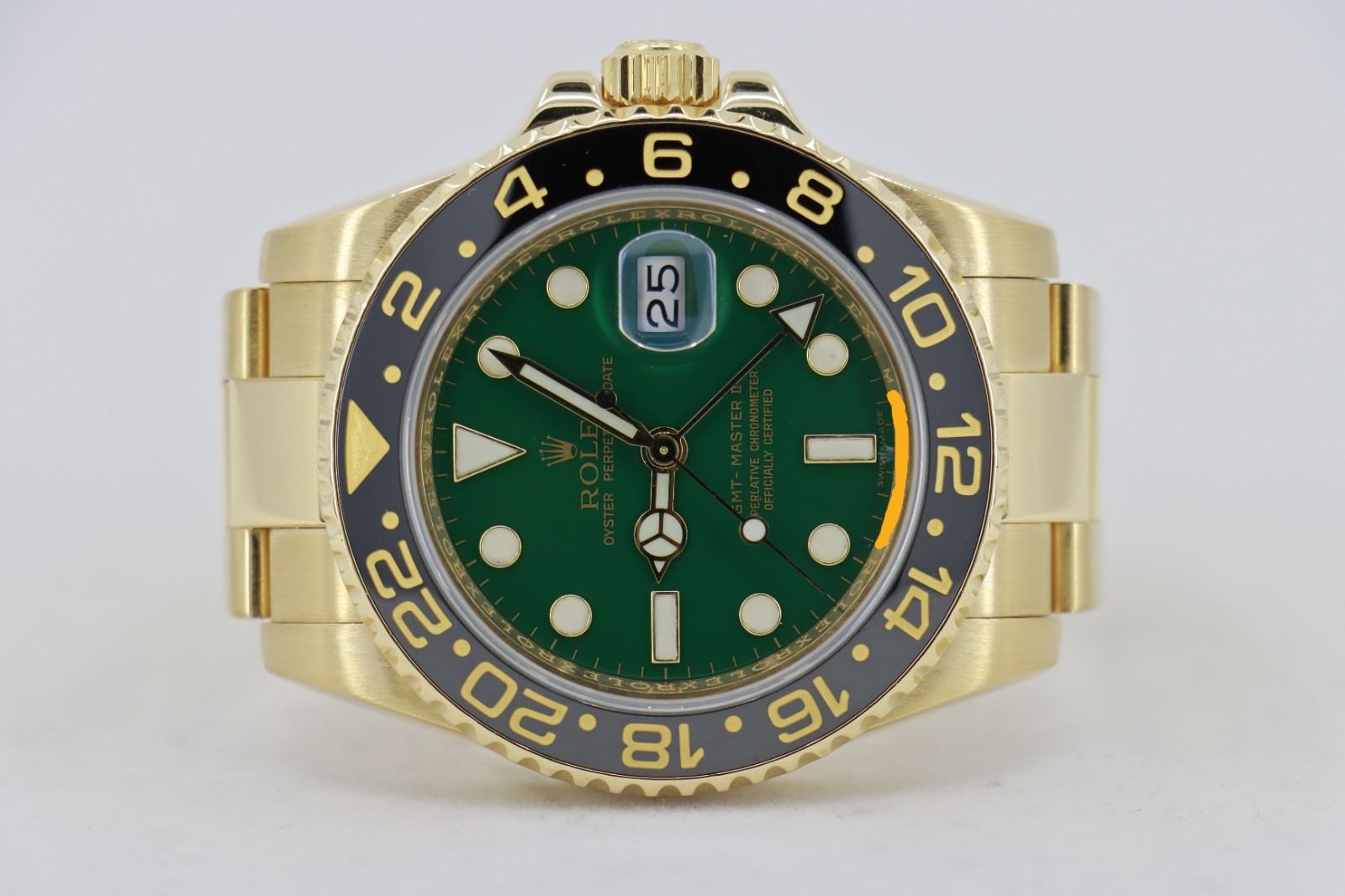 Rolex GMT-Master II 116718LN Green Dial Black Bezel 18K Oyster Band Circa 2008 - Image 5