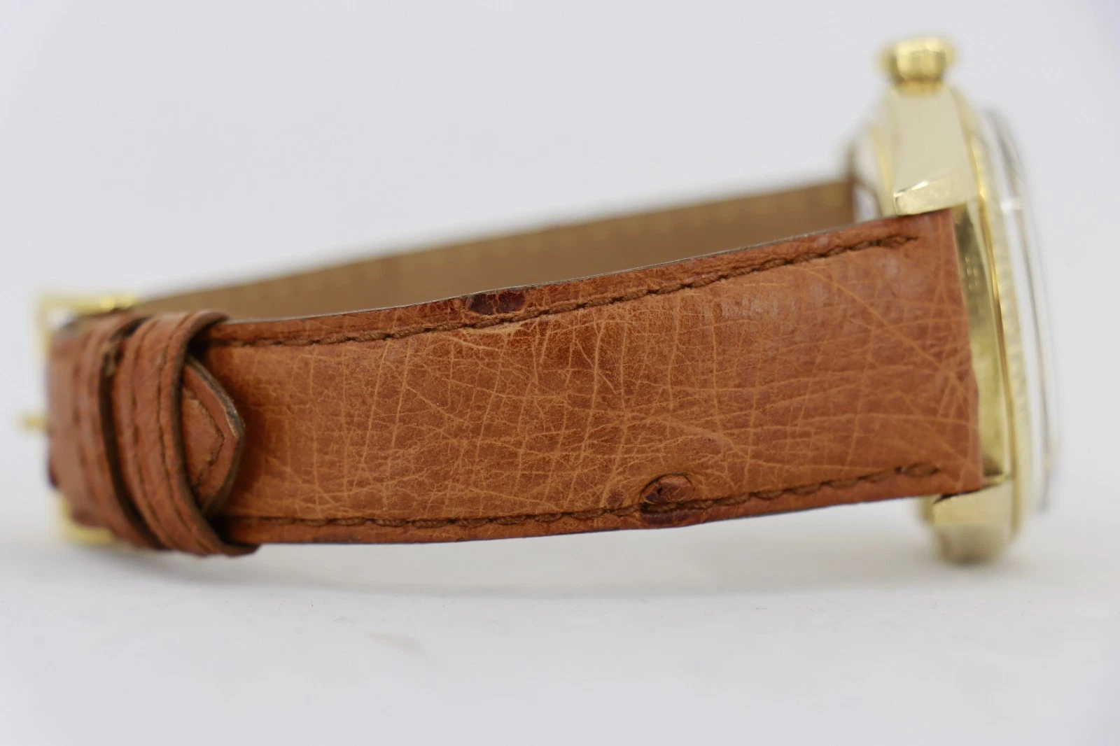 Rolex Datejust 1601/8 Tiger Eye Dial 18K Yellow Gold Leather Strap Circa 1976 - Image 6