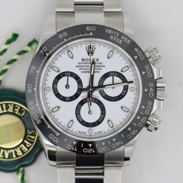 Rolex Daytona 116500LN Panda White Dial Ceramic Bezel Box & Papers Year 2016