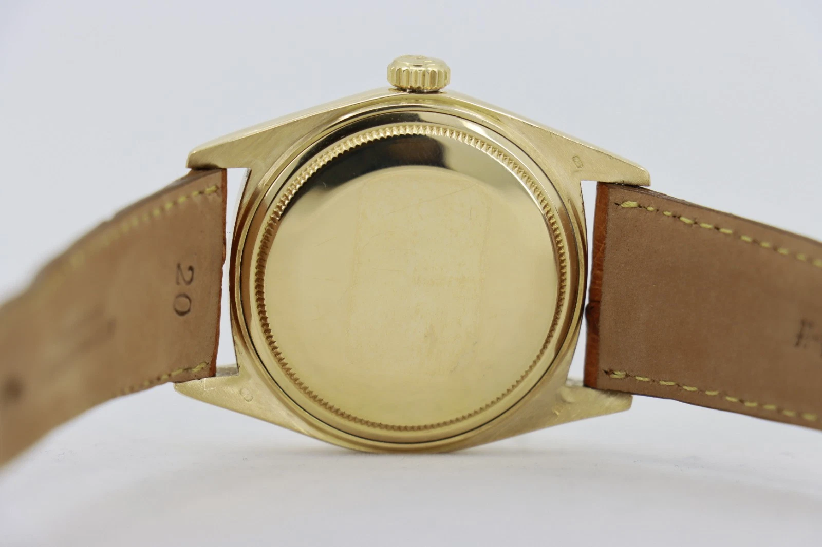 Rolex Datejust 1601/8 Tiger Eye Dial 18K Yellow Gold Leather Strap Circa 1976 - Image 10