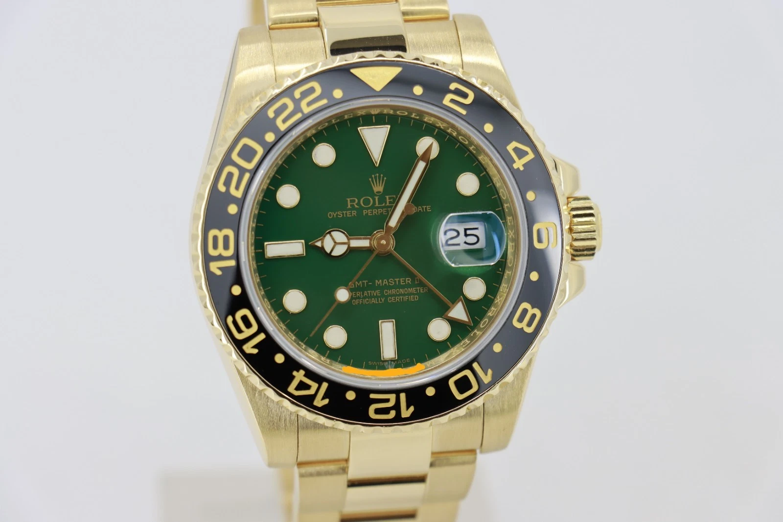 Rolex GMT-Master II 116718LN Green Dial Black Bezel 18K Oyster Band Circa 2008 - Image 7