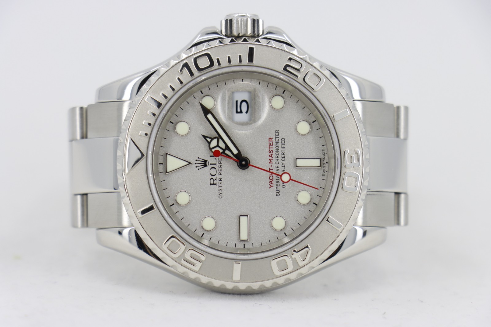 Rolex Yacht-Master 16622 Platinum Dial Oyster Band 40mm Box & Papers Year 2007 - Image 5