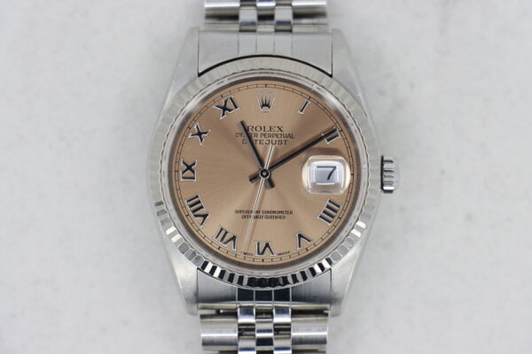 Rolex Datejust 16234 Salmon Roman Dial