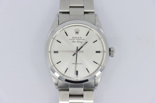 Rolex Air-King 5500 Silver Stick Dial