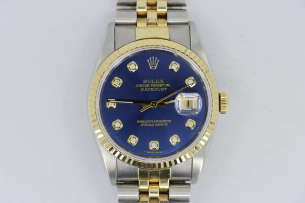 Rolex Datejust 16233 Blue Diamond Dial