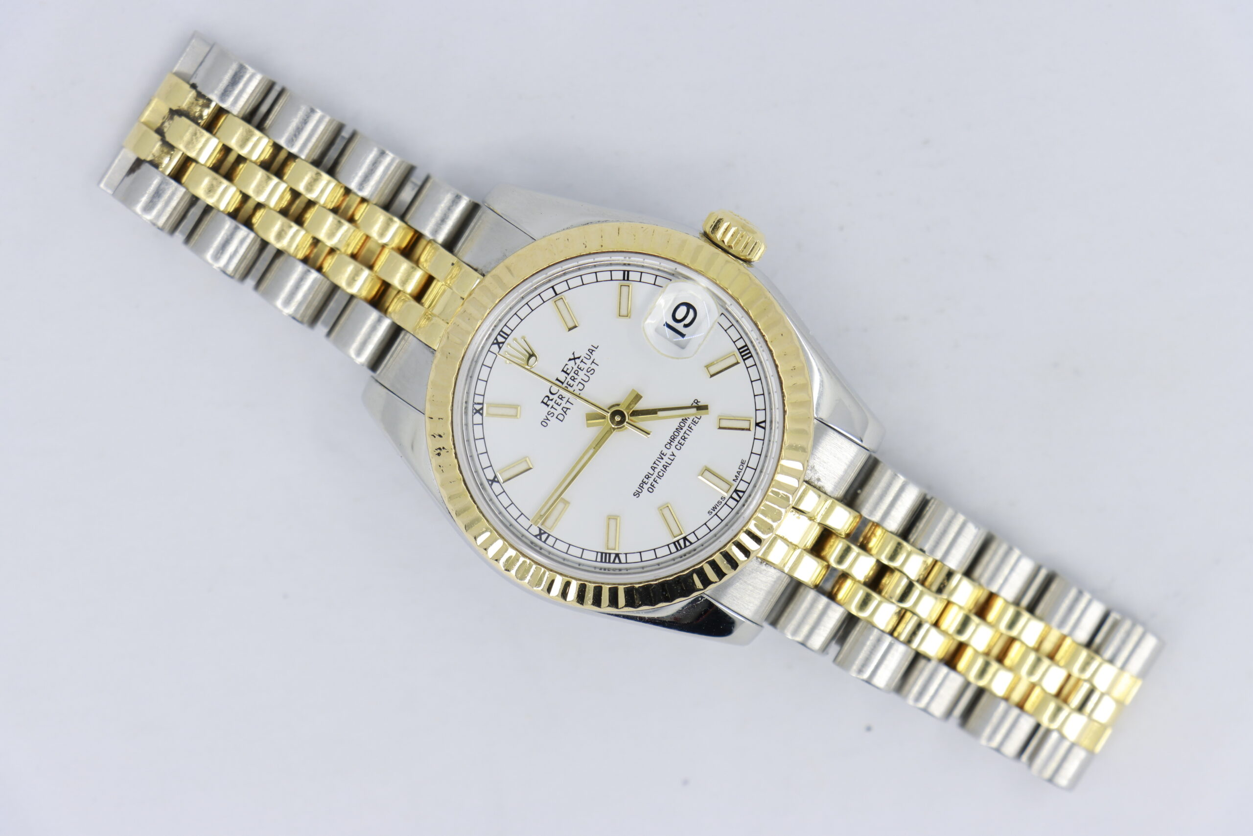 Rolex Datejust 178273 White Index Dial Jubilee Band
