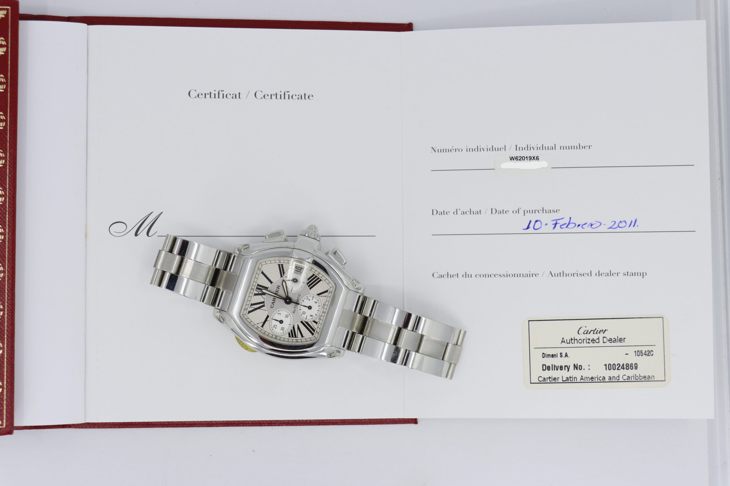 Cartier Roadster XL W62019X6 Chronograph