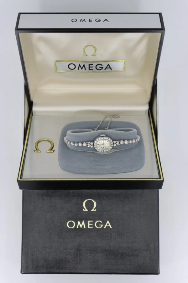 OMEGA Ladies White Gold & Diamond Cocktail Wrist Watch